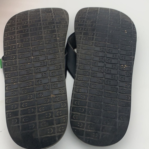 Sanuk Black Flip Flop Sz 11. MS1334E - Picture 5 of 7